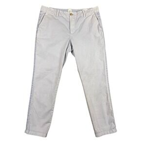 GAP Girlfriend Chino Pants Light Blue Womens Size 10 Casual Everyday Side Stripe